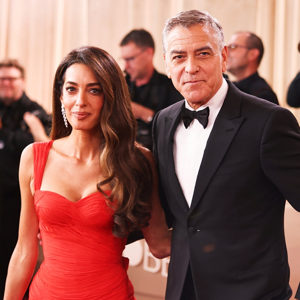 George i Amal Clooney na Złotych Globach 2026