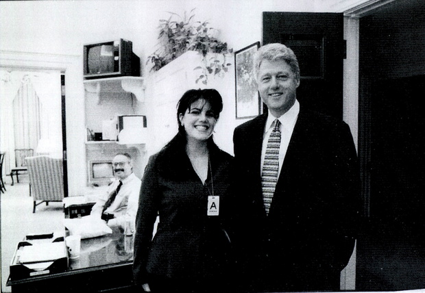 Bill Clinton i Monica Lewinsky 1998 r.