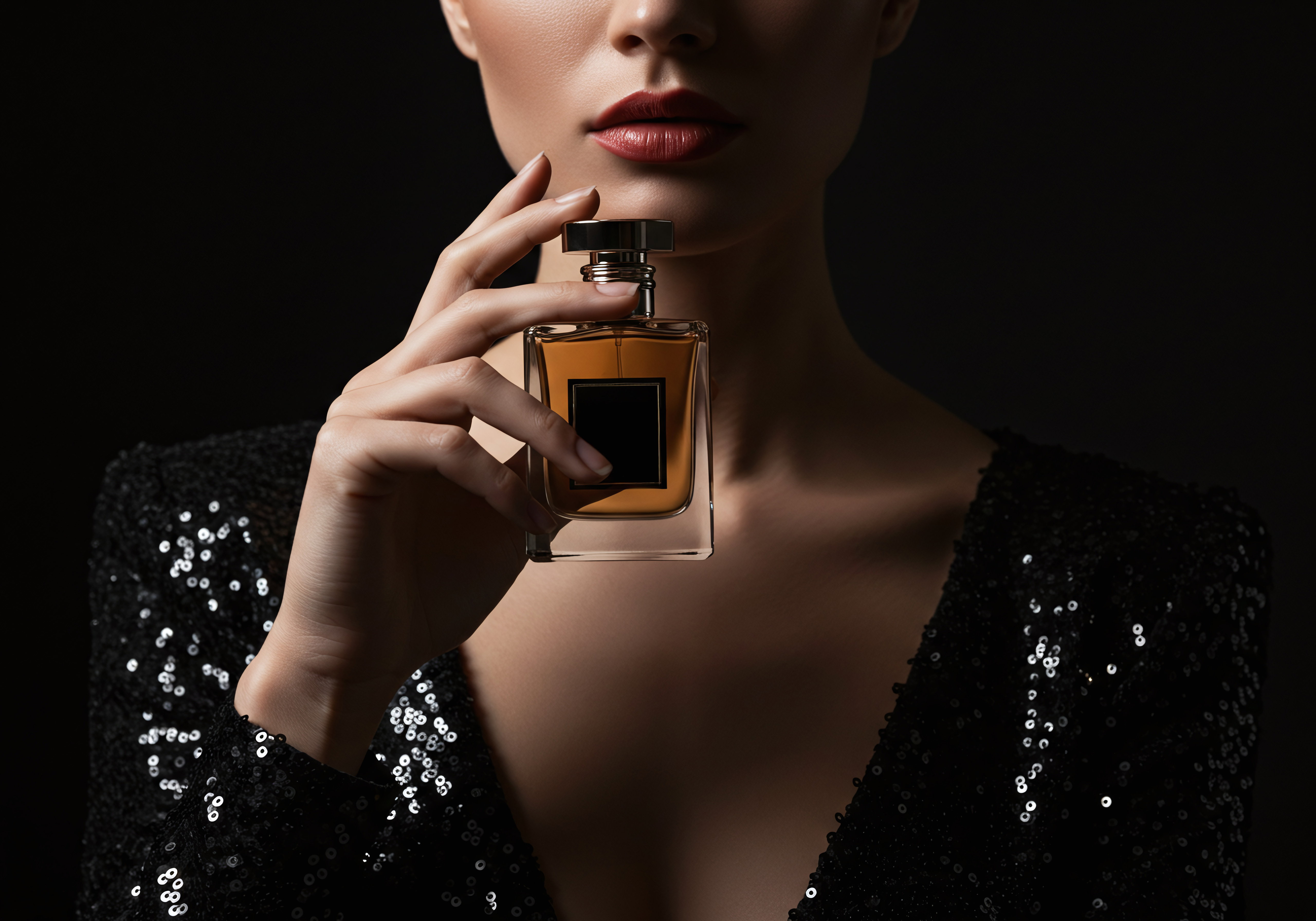 Kobieta z perfumami