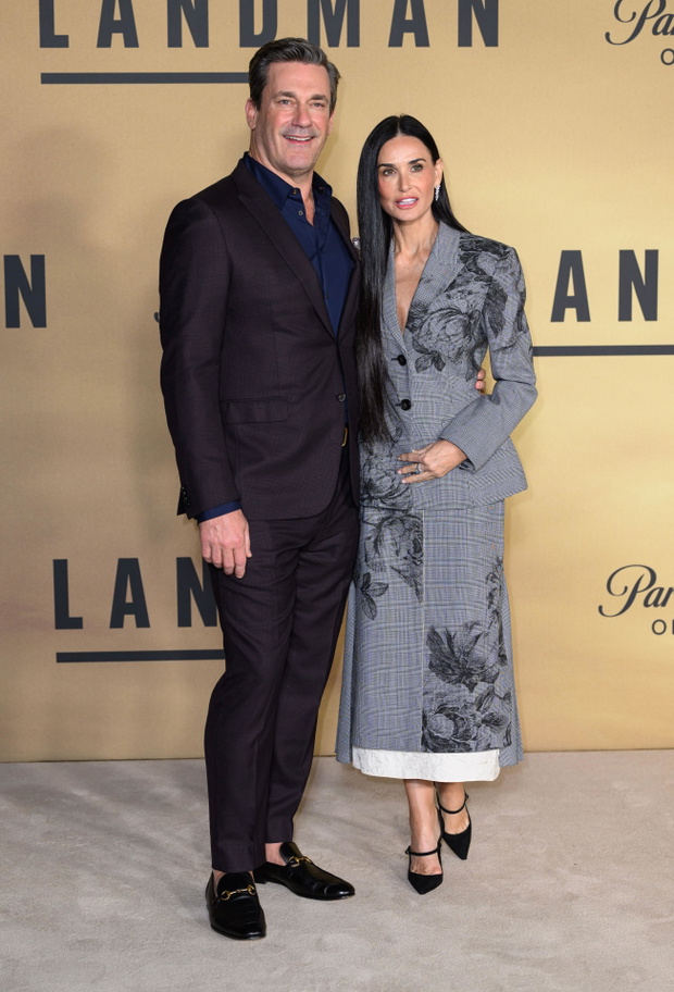 London, UK. November 8th, 2024.Jon Hamm and Demi Moore attending the UK Screening of Landman, Tate Modern. Credit: Doug Peters/EMPICS/Alamy Live News