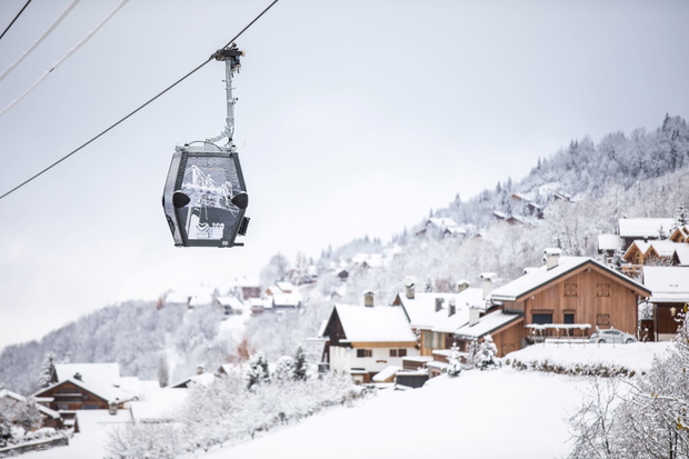 Gondola Olimp kursująca pomiędzy Brides les Bains i Meribel