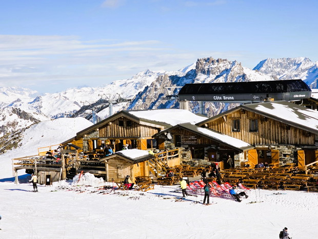 Schroniska przy stokach Les Menuires