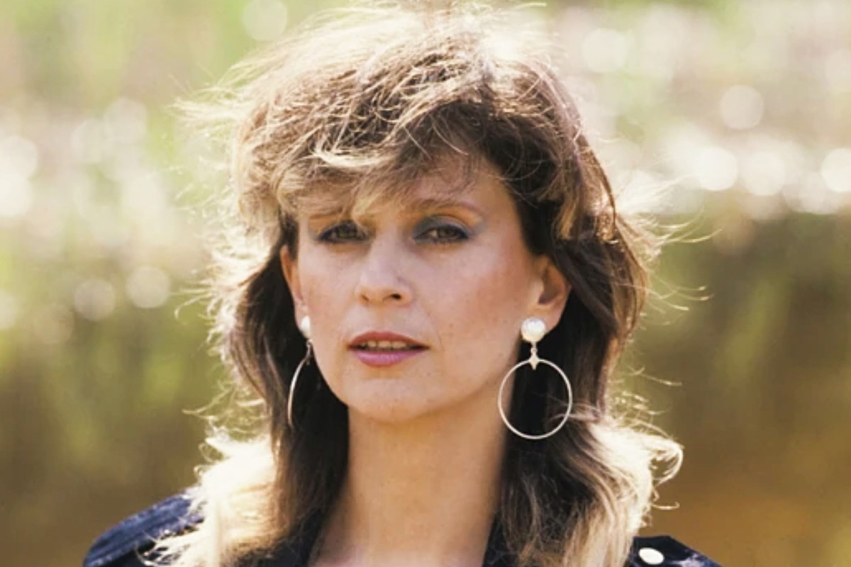 Wanda Kwietniewska, wokalistka zespołu Wanda i Banda, Magdalenka, około 1984 roku