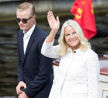 jamniki (2) - Księżna Mette-Marit, Borg Hoiby, 2016 r.