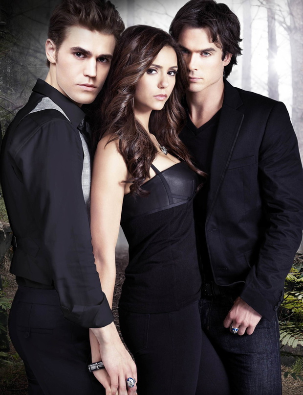 Paul Wesley Ian Somerhalder Nina Dobrev, Pamiętniki Wampirów