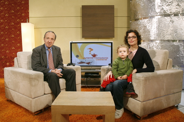 Daniel Passent, Agata Passent z synem. 19.01.2008.
