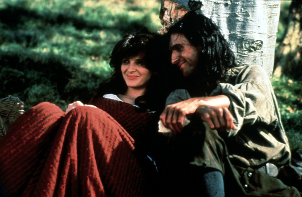 Juliette Binoche i Ralph Fiennes, Wichrowe Wzgórza 1992 r.