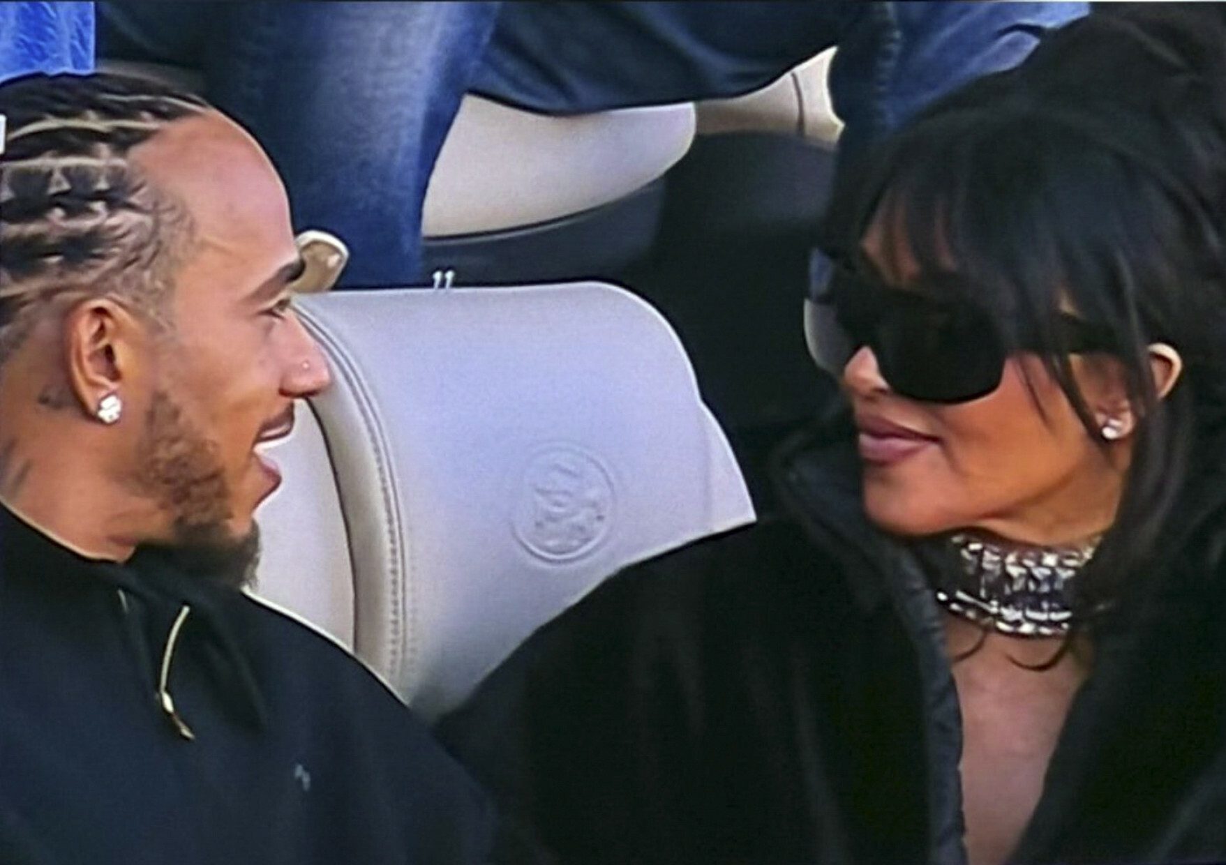 Lewis Hamilton i Kim Kardashian, 8.02.2026.