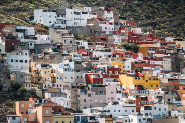 Wzgórza miasta Santa Cruz de Tenerife