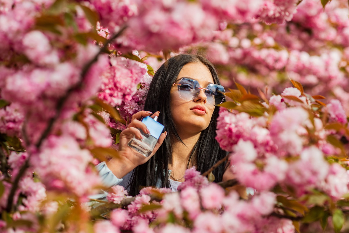 Perfumy z kwiatem wiśni