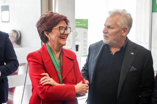 Jolanta Kwaśniewska,Aleksander Kwaśniewski, 15.10.2023 Warszawa Wybory parlamentarne 2023
