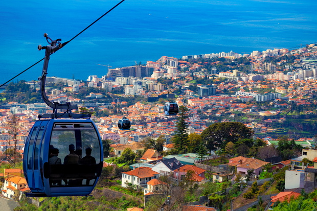 Kolejka linowa w Funchal