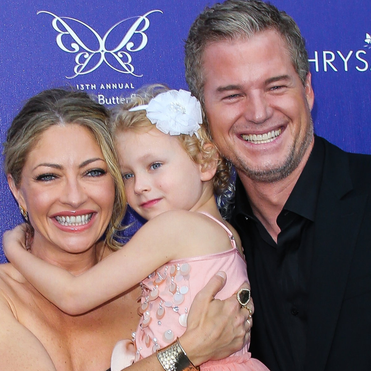 jamniki (2) - Rebecca Gayheart, Billie Dane i Eric Dane, 2014 r.