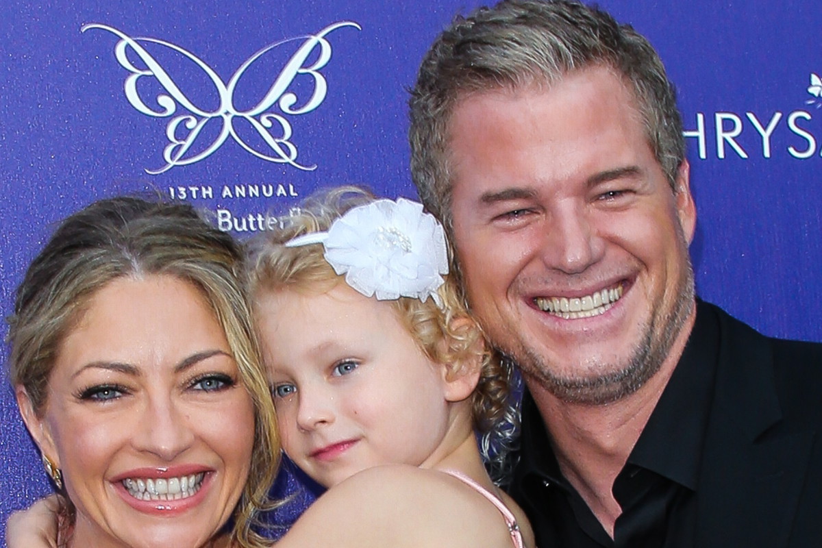 jamniki (2) - Rebecca Gayheart, Billie Dane i Eric Dane, 2014 r.
