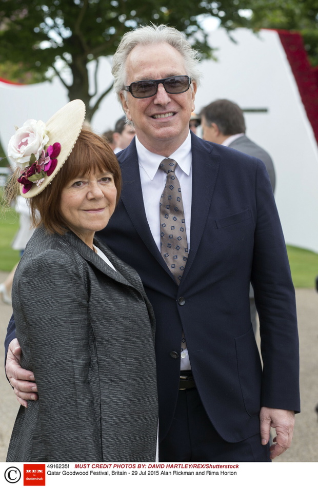 Alan Rickman i Rima Horton, 29.07.2015.
