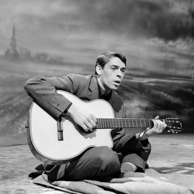 Jacques Brel w trakcie nagrywania „Discoramy”, 05.12.1962 rok