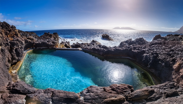 A Natural Pool Of La Cal Eta In The El Hierro Island