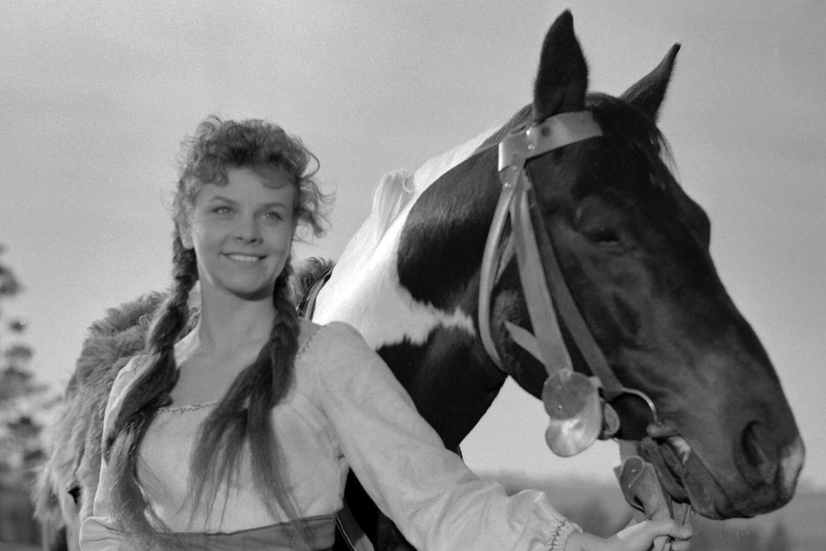 Urszula Modrzyńska w filmie "Krzyżacy".