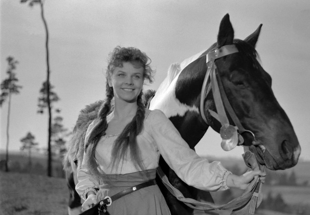Urszula Modrzyńska w filmie "Krzyżacy".