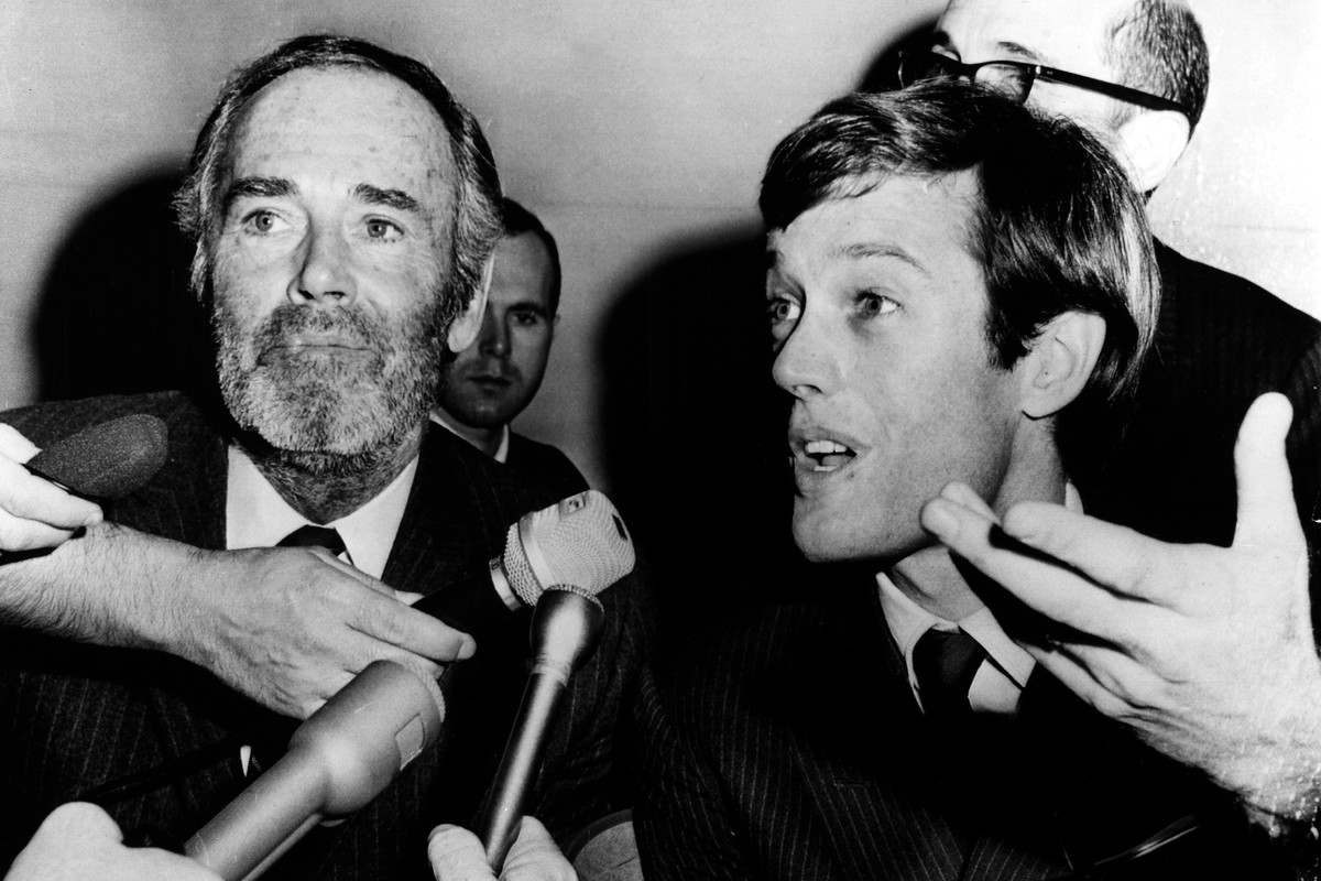Henry Fonda, Peter Fonda, 1966.