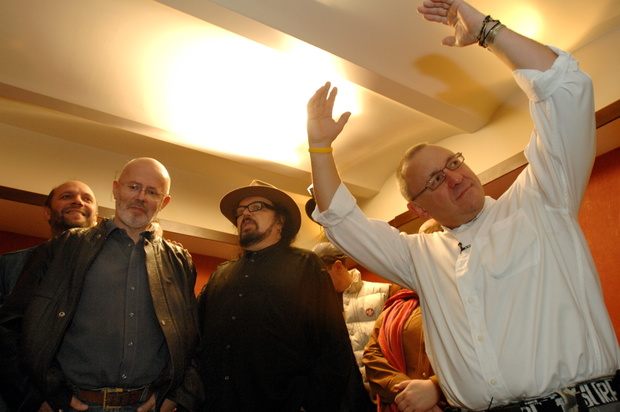 Wojciech Morawski, Zbigniew Hołdys, Jerzy Owsiak, Warszawa, 27.10.2006.
