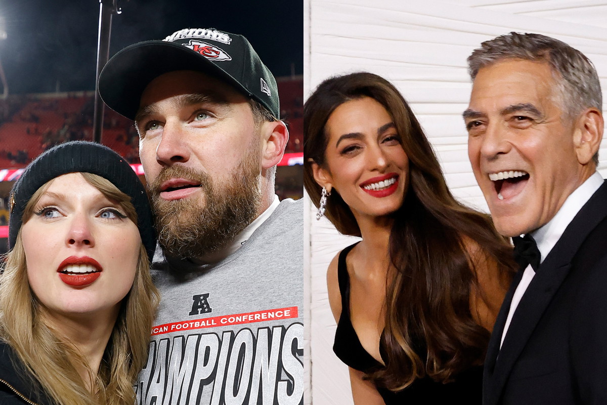 jamniki Taylor Swift i Travis Kelce, Amal Clooney i George Clooney