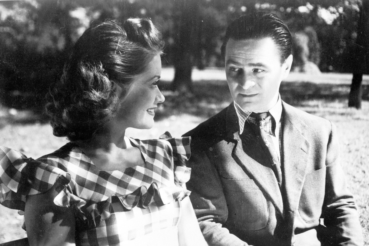 Scena z filmu "Skarb". 1948 rok