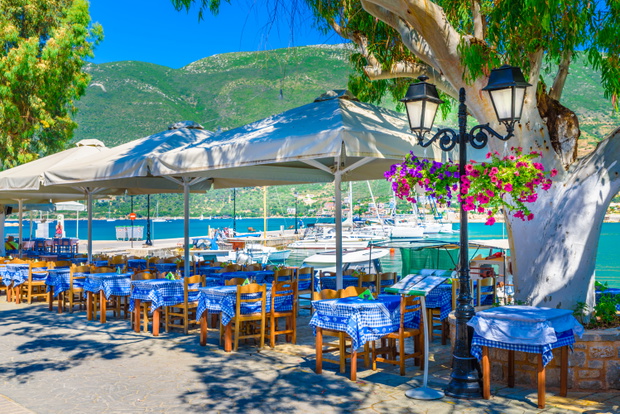 Taverna w Vasiliki Village Lefkada