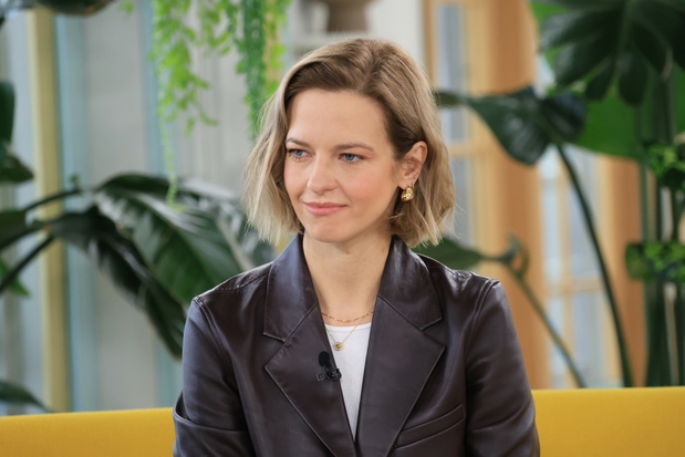 Marta Nieradkiewicz. Warszawa, 02.03.2025. Na planie programu Dzień Dobry TVN.