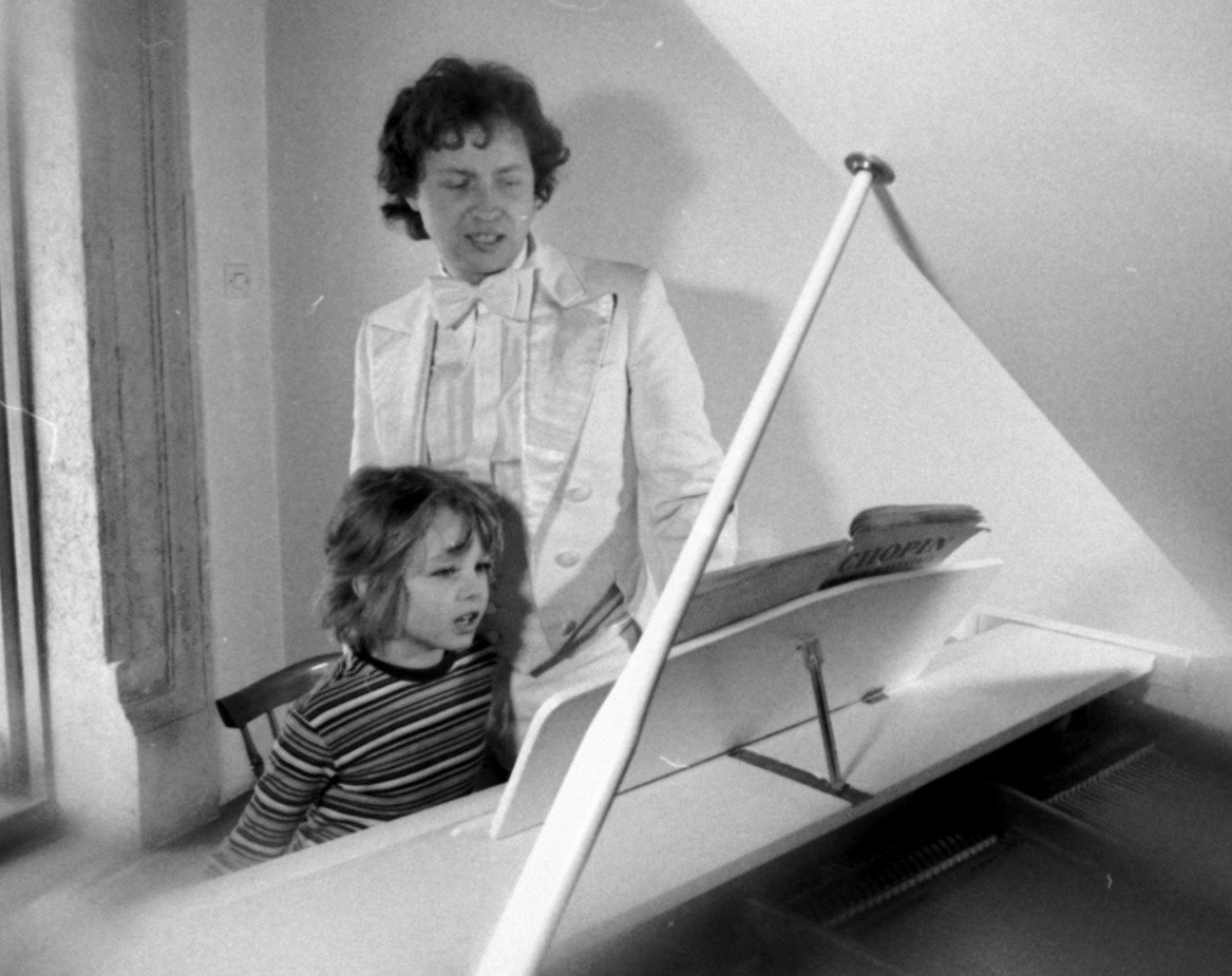 Marek Grechuta z synem, Łukasz Grechuta, 1980 rok