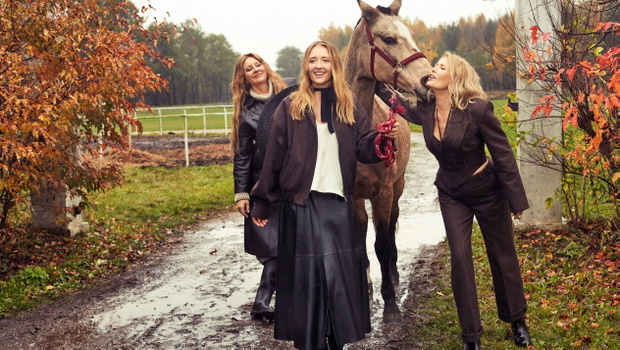 Grażyna Szapołowska, córka Katarzyna Jungowska, wnuczka Karolina Matej, Grażyna Szapołowska, VIVA! 21/2023