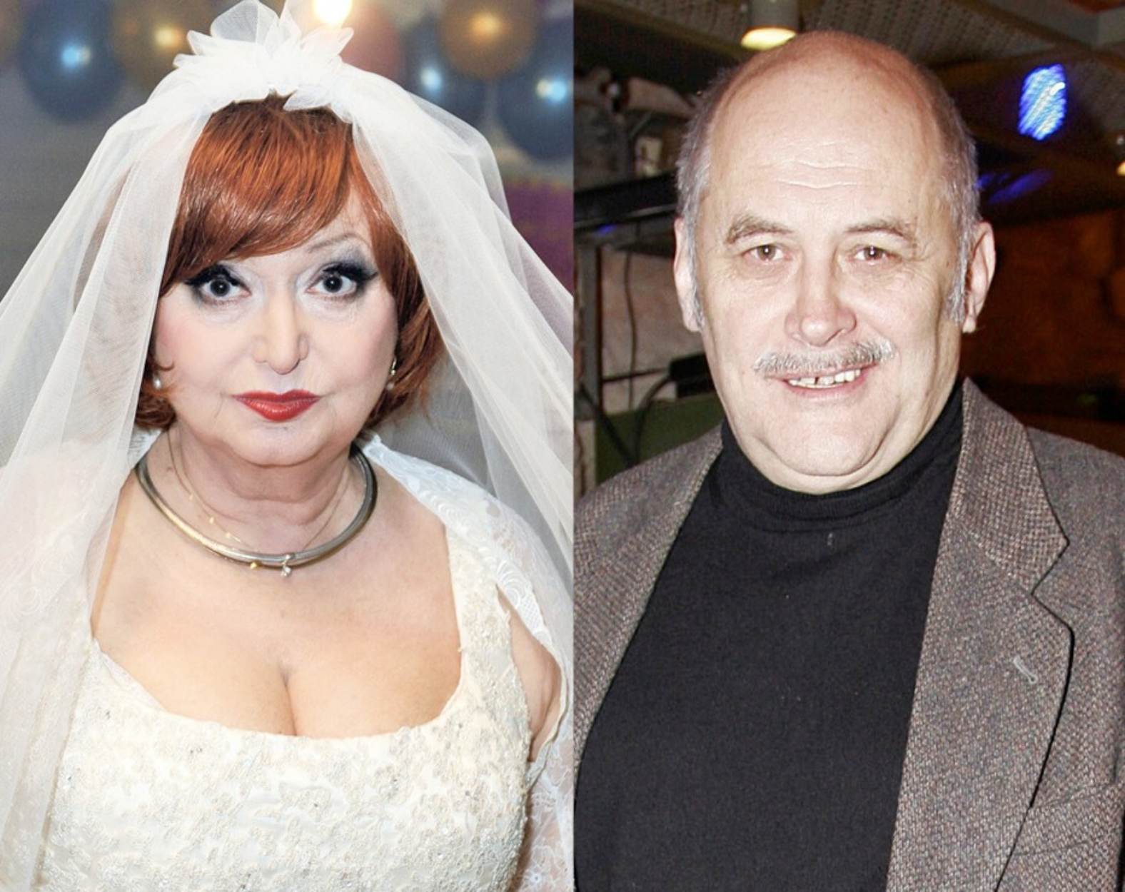 Krystyna Tkacz jako panna młoda w teledysku zespołu "Poparzeni Kawą Trzy", z prawej Grzegorz Warchoł, fot. VIPHOTO/East News/ Kurkowska/AKPA