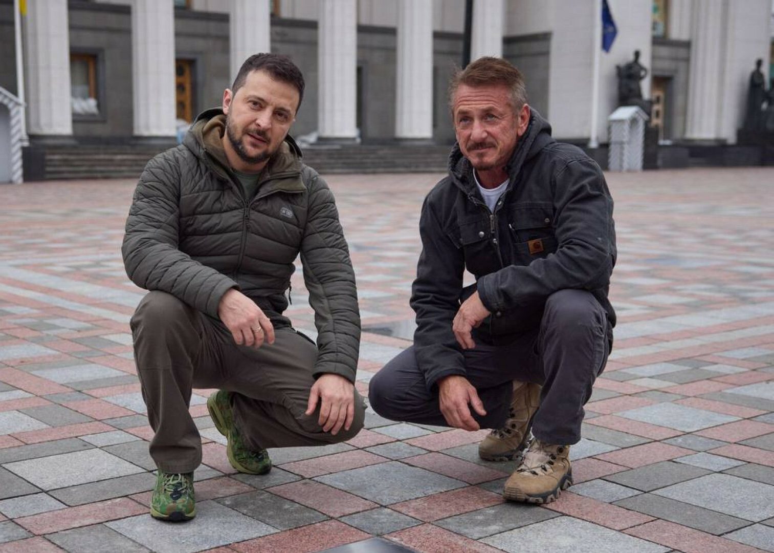 Sean Penn, Vladimir Zelensky. 8.11.2022.
