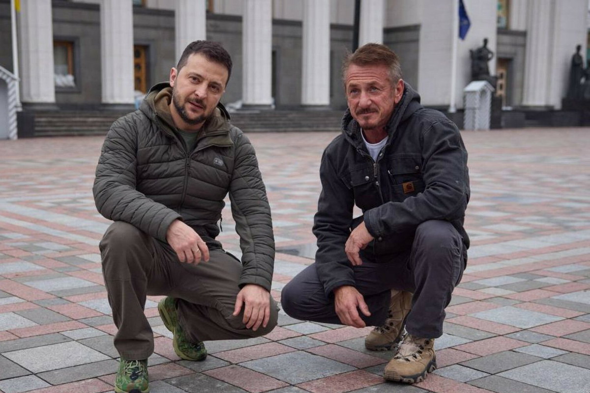 Sean Penn, Vladimir Zelensky. 8.11.2022.