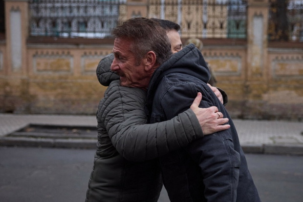 Sean Penn, Vladimir Zelensky. 8.11.2022.