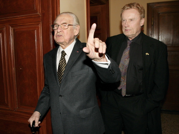Andrzej Wajda i Daniel Olbrychski. Kraków, 11