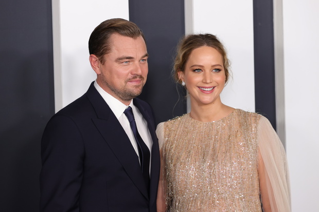Jennifer Lawrence i Leonardo DiCaprio, 5.12.2021.