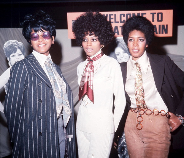 American Motown trio The Supremes,  Cindy Birdsong, Diana Ross i Mary Wilson.