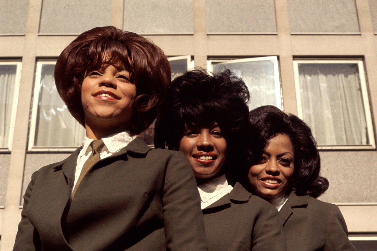 American Motown trio The Supremes, 27.03.1965. Florence Ballard, Mary Wilson i Diana Ross.