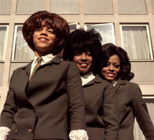 American Motown trio The Supremes, 27.03.1965. Florence Ballard, Mary Wilson i Diana Ross.