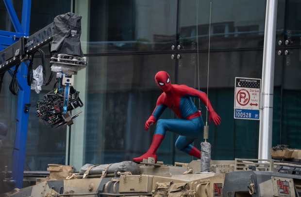 Spider-Man: Brand New Day - Tom Holland filming in Glasgow, Scotland.