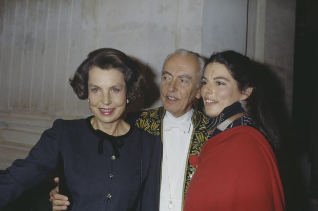 Andre Bettencourt, Françoise Bettencourt-Meyers, Liliane Bettencourt, 1988