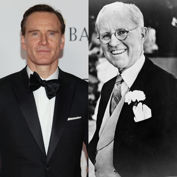 Michael Fassbender i Joseph P. Kennedy Sr.
