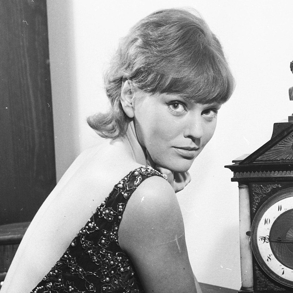Polska 1962. Polska aktorka teatralna i filmowa Aleksandra Zawieruszanka.