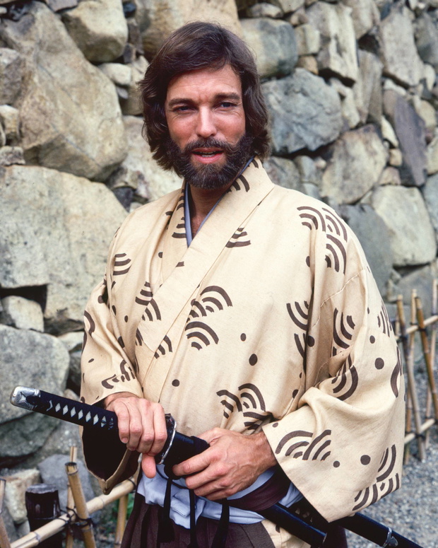 Richard Chamberlain w kimono jako Szogun, Japonia, 1980 rok