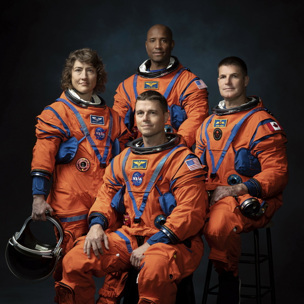 Christina Koch, Victor Glover, Reid Wiseman, Jeremy Hansen, 29.03.2023.