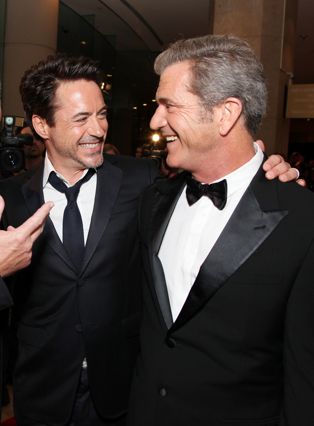 Robert Downey Jr. i Mel Gibson, 14.10.2011.)