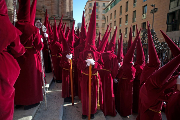Holy Week procession in Malaga, Spain - 15 Apr 2019