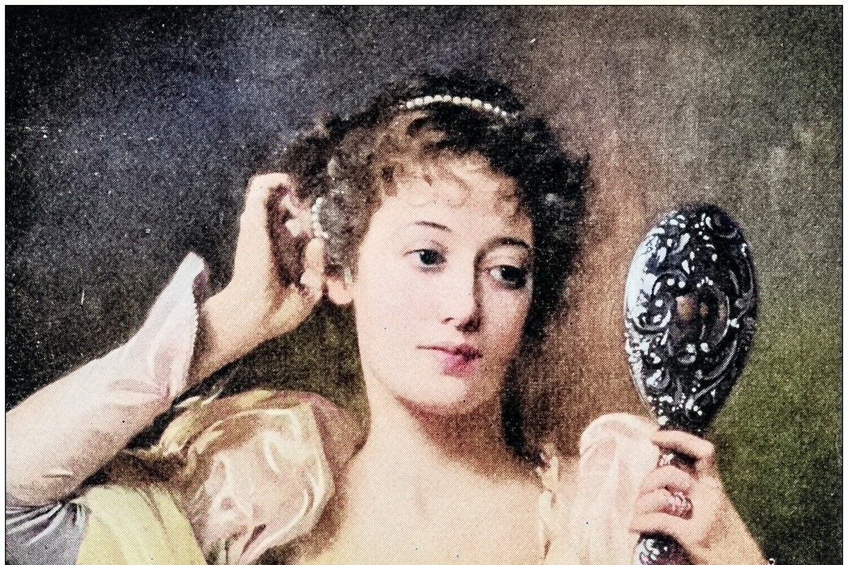 Antique photo of paintings