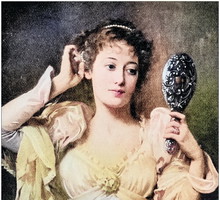 Antique photo of paintings